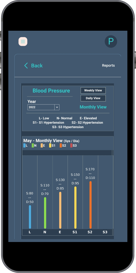 Blood Pressure - Monthly